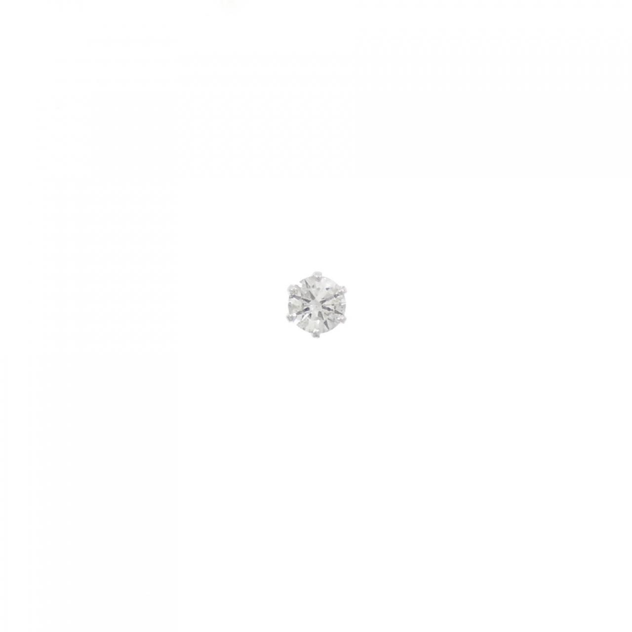 PT900 ソリティア ダイヤモンド ピアス 0.20CT 片耳