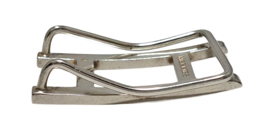 エルメス マネークリップ ケンタン アピ シルバー ＳＶ９２５ ビルクリップ 銀製品 Hロゴ 札ばさみ メンズ HERMES エルメス マネークリップ ケンタン アピ シルバー SV925 ビル