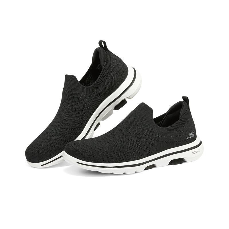 スニーカー レディース スケッチャーズ 厚底 靴 125643 スリッポン 黒 ハンズフリーシューズ ゴムひも 軽量 おしゃれ スニーカー レディース スケッチャーズ 厚底 靴 スリッポン 黒 ハンズ