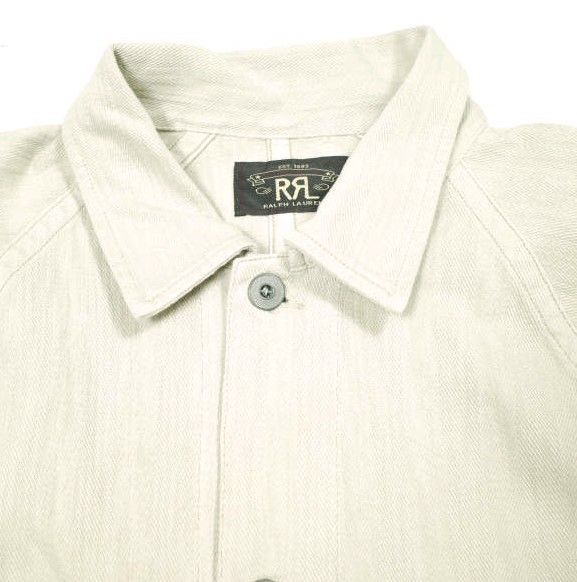 RRL ダブルアールエル ヘリンボーン柄コットンカバーオール 新品 RRL ダブルアールエル 25SS ニットヘリンボーンツイル