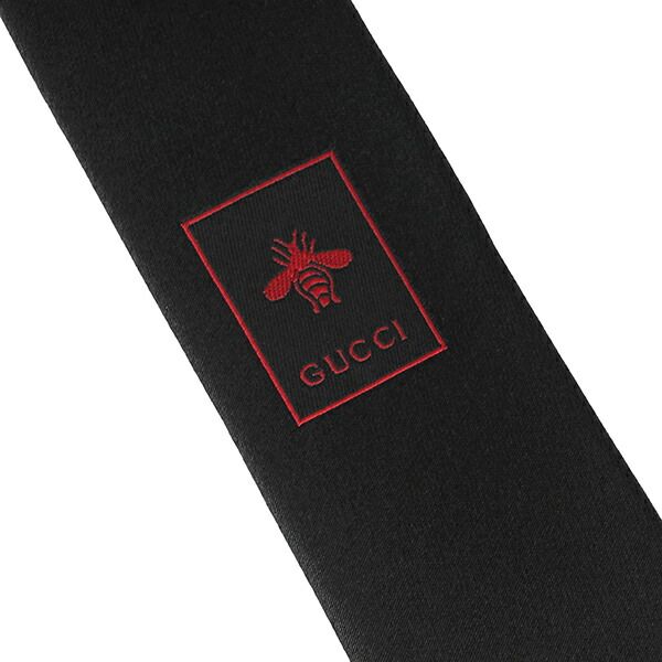 新品 グッチ GUCCI ネクタイ インターロッキングG ウェブ ブラック 黒