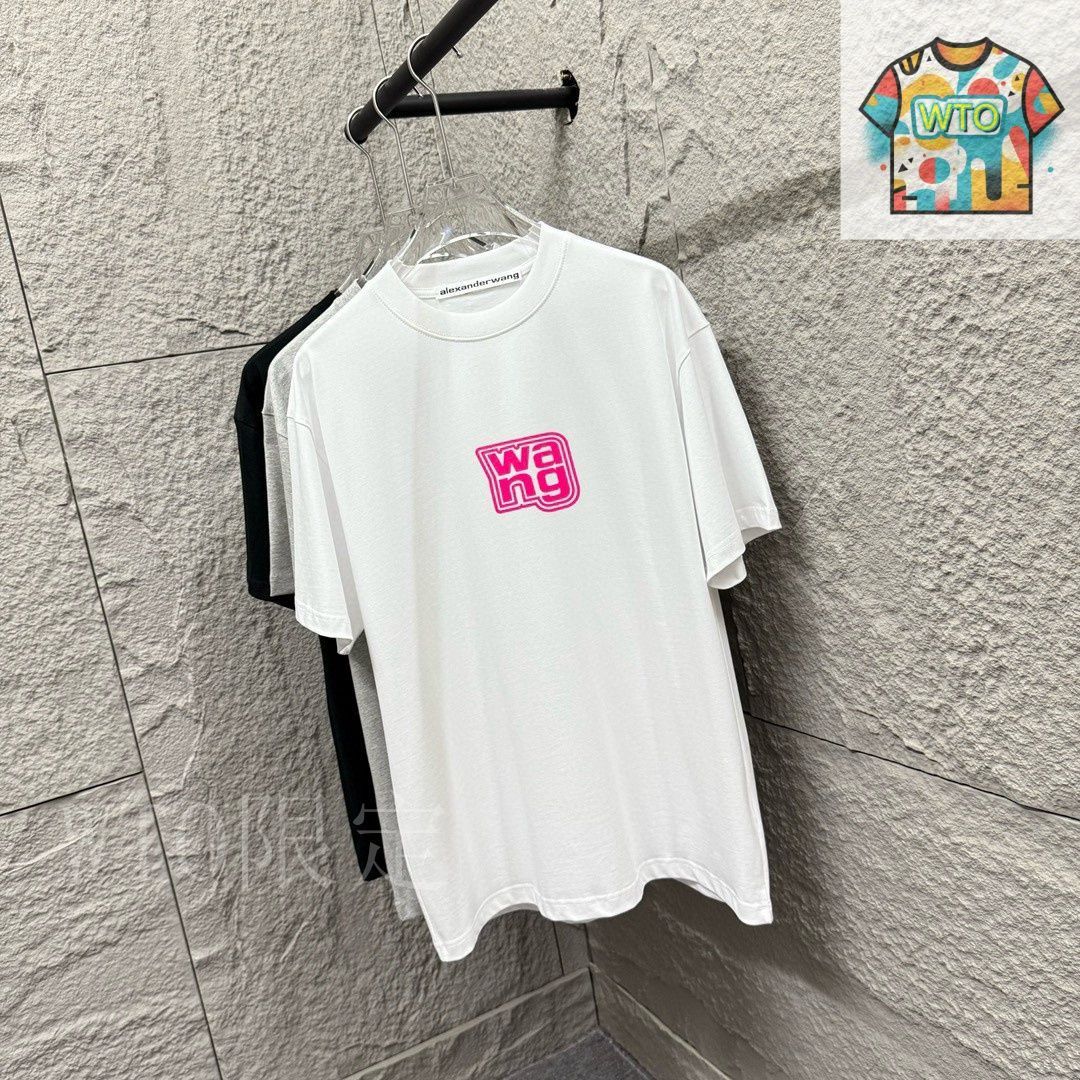 関税/送料込み＊Alexander Wang◆ロゴTシャツ 今日特価】Alexander Wang WANG 刺繍 & プリント T シャツ-3