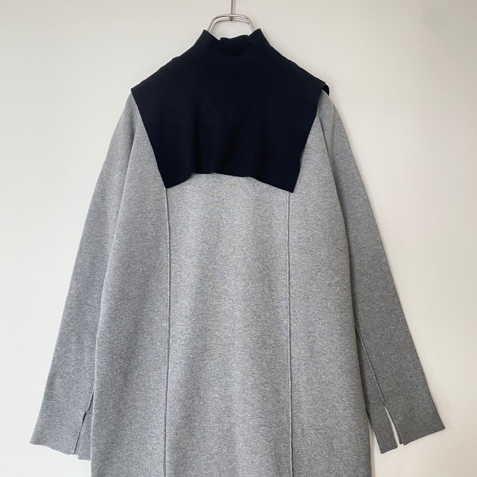 UN3D. アンスリード ニット ロング ニット ワンピース グレー - メルカリ