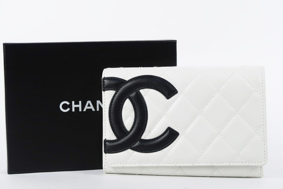 入手困難✨シャネル ココマーク マテラッセ 二つ折り財布 がま口 カンボンライン 超美品】CHANEL シャネル カンボンライン ココマーク 二つ折り