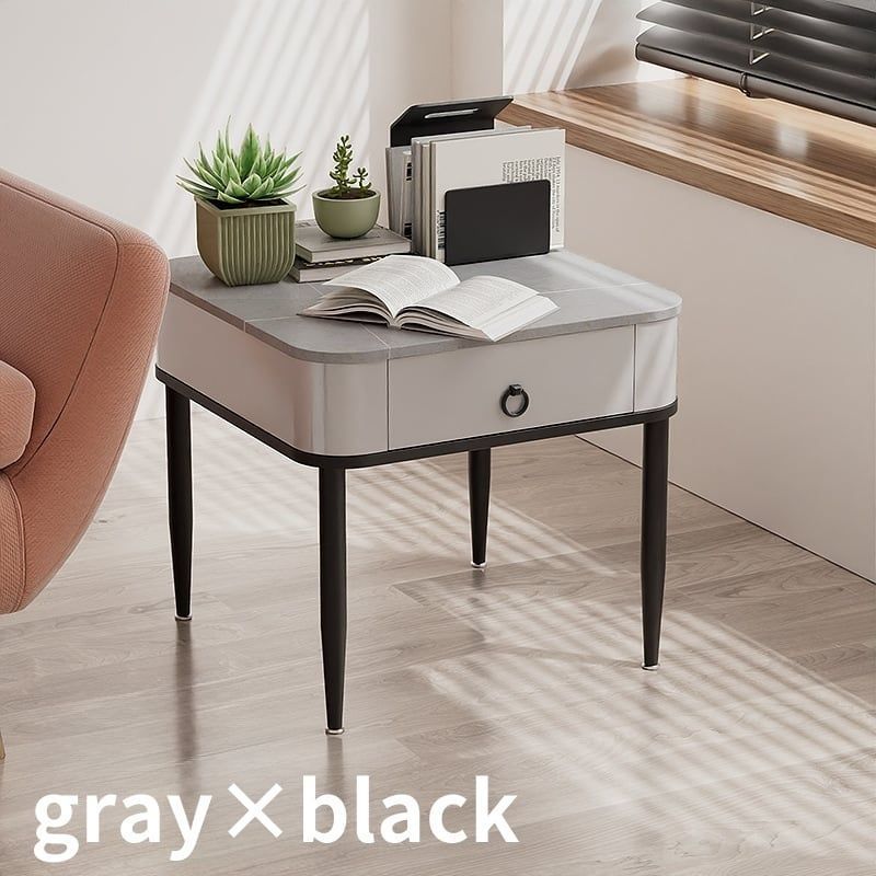 EDEN side table Espresso Oak top-Espresso Oak leg - サイドテーブル