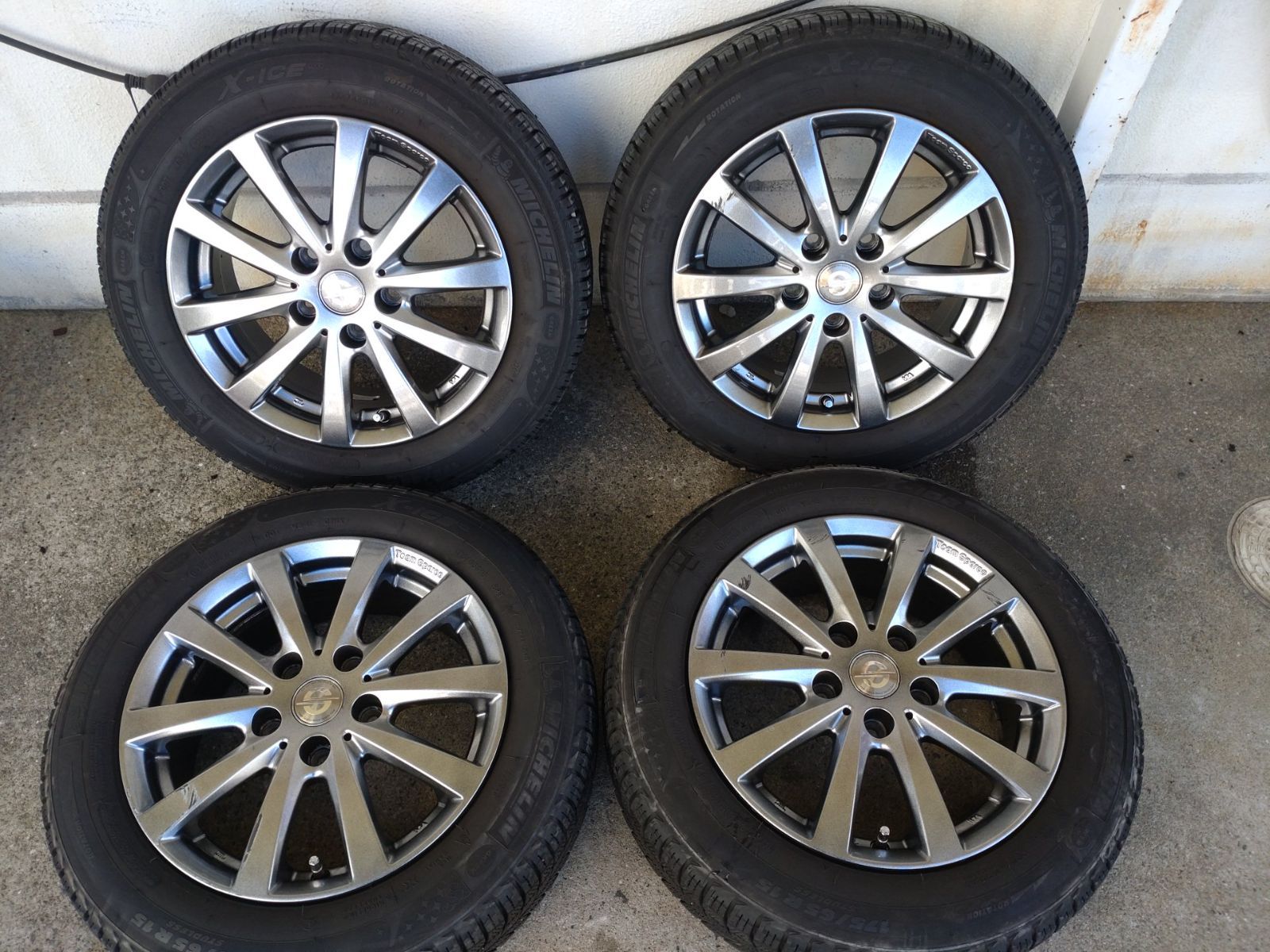 TEAM スパルコ TS08 BMW MINI等 15インチ 6.0j 45 PCD112-5H ＆ ミシュラン X-ICE 175|65R15 スタッドレス 4本セット