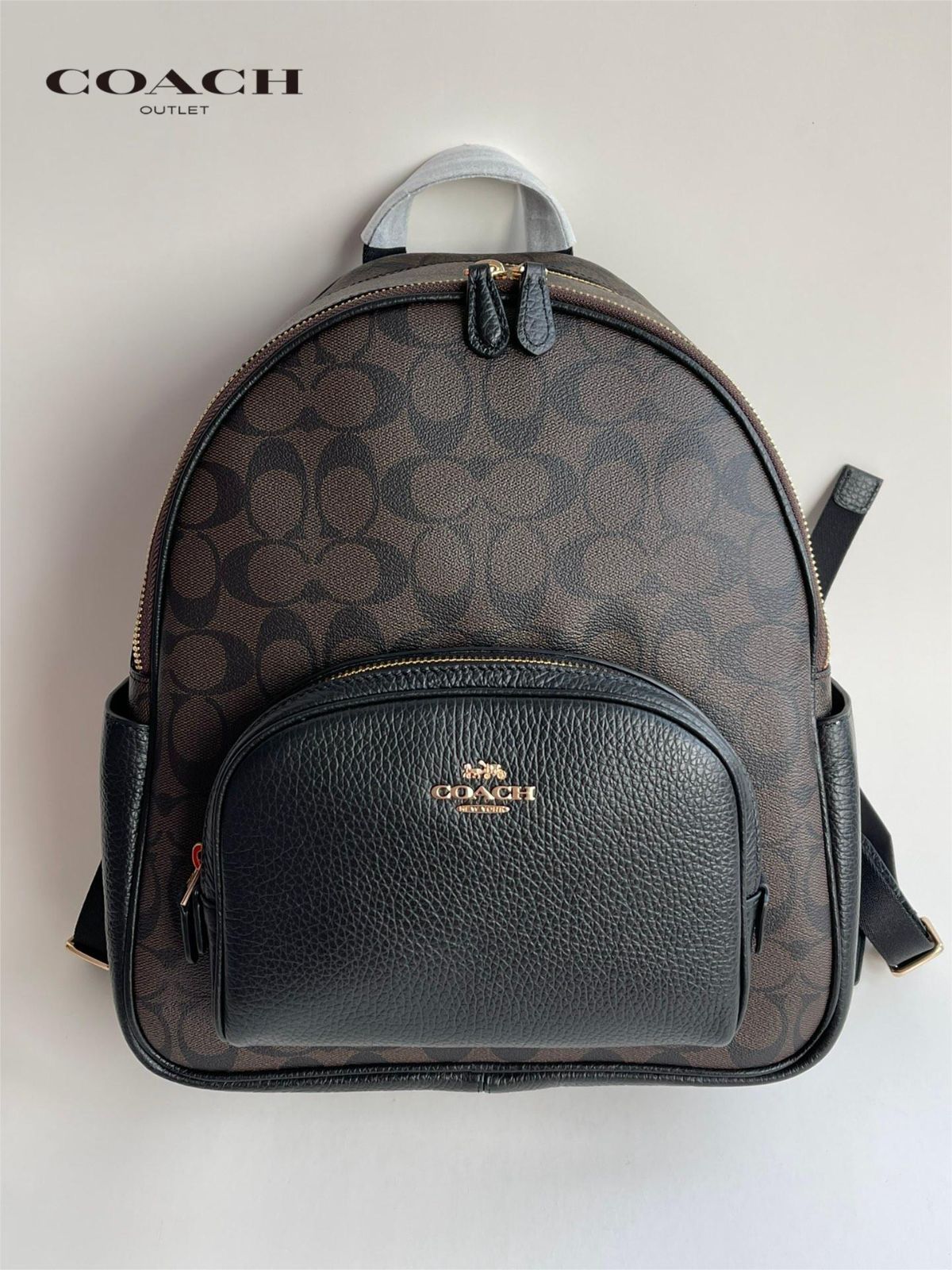 コーチ COACH バッグ レディース リュック サック シグネチャー バック パック アウトレット ブラウン×ブラック 5671