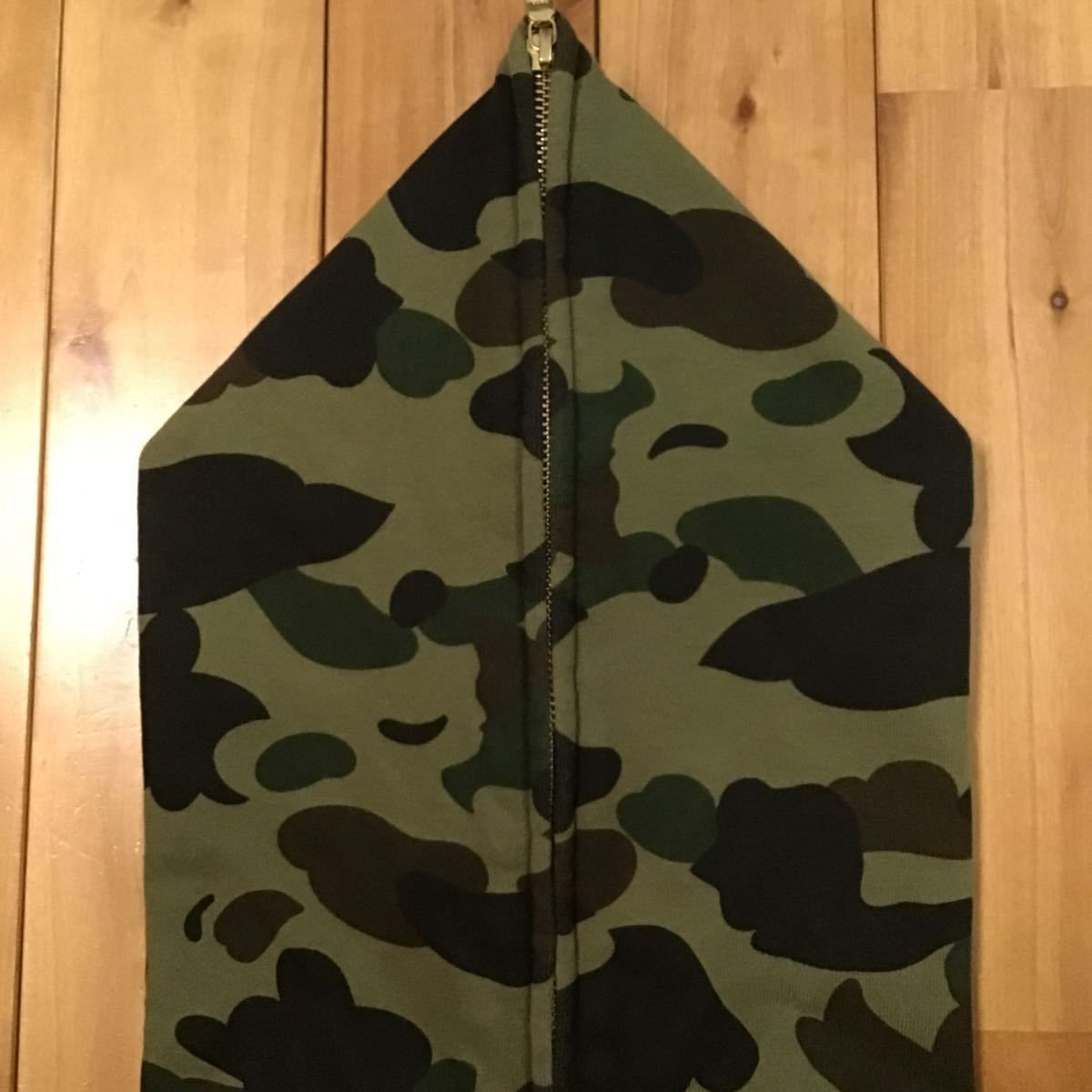1st camo green シャーク パーカー Lサイズ shark full zip hoodie a