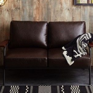 ヴィンテージ風 2人掛けソファー - メルカリ