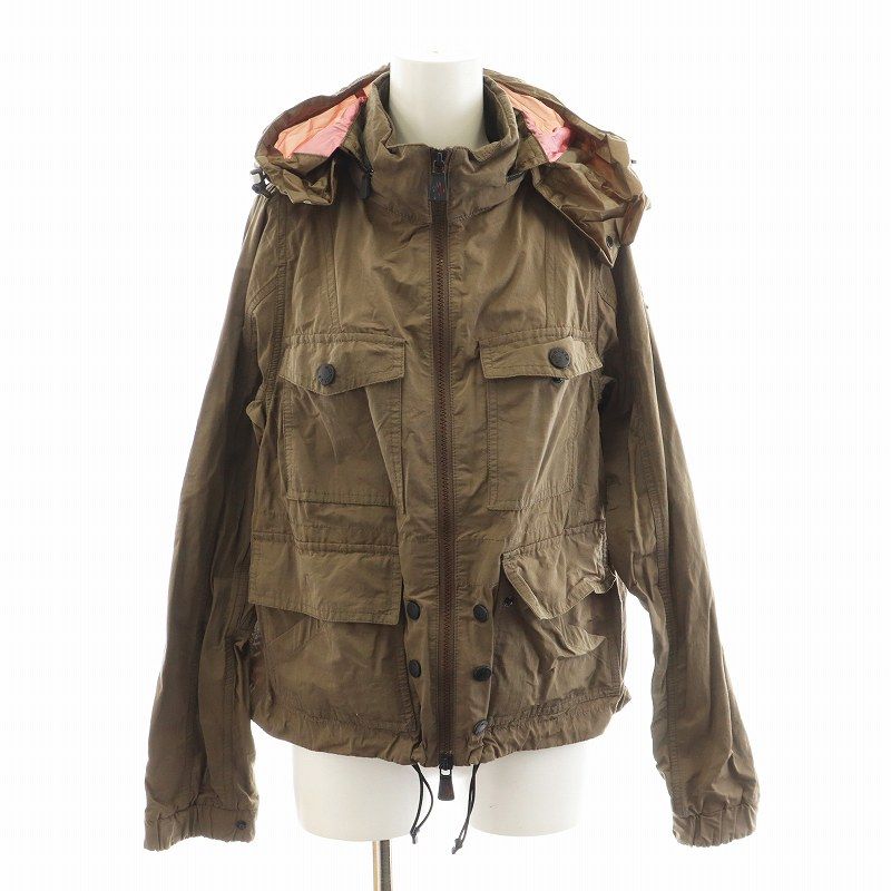 モンクレール MONCLER BRECHE GIUBBOTTO パーカー ジップアップ ワッペン 2 ベージュ 110984510305 |AN21