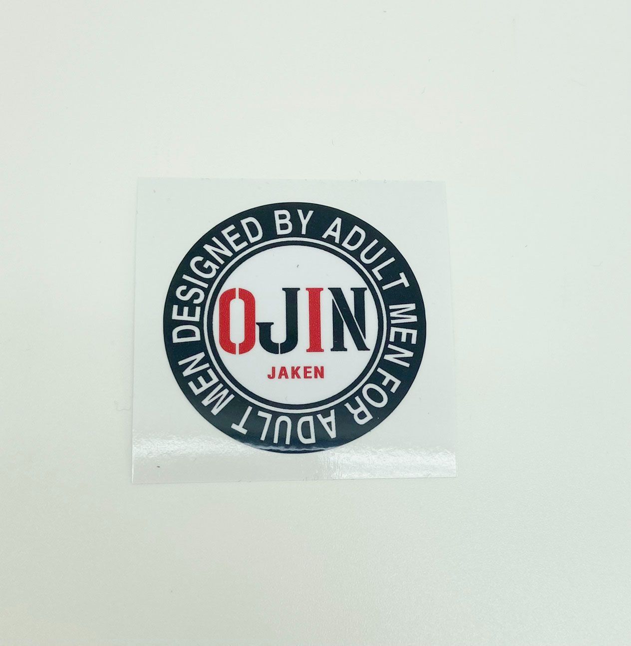 ステッカー OVAN OJIN カーステッカー パロディ シール 4枚セット 
