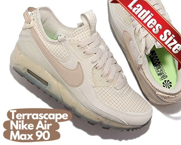 ナイキ ウィメンズ エアマックス テラスケープ 90 NIKE WMNS AIR MAX TERRASCAPE 90 light bone|rattan-cashmere dc9450-001 MOVE TO ZERO CRATER FOAM