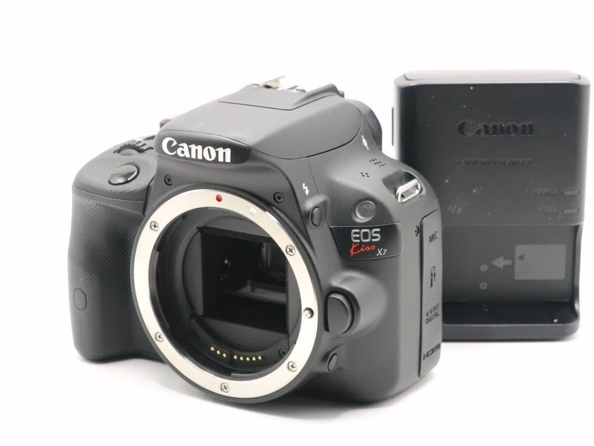 上品 ショット数6 161回 キヤノン CANON EOS Kiss X7 ボディ 充電器付 W0519＃2315