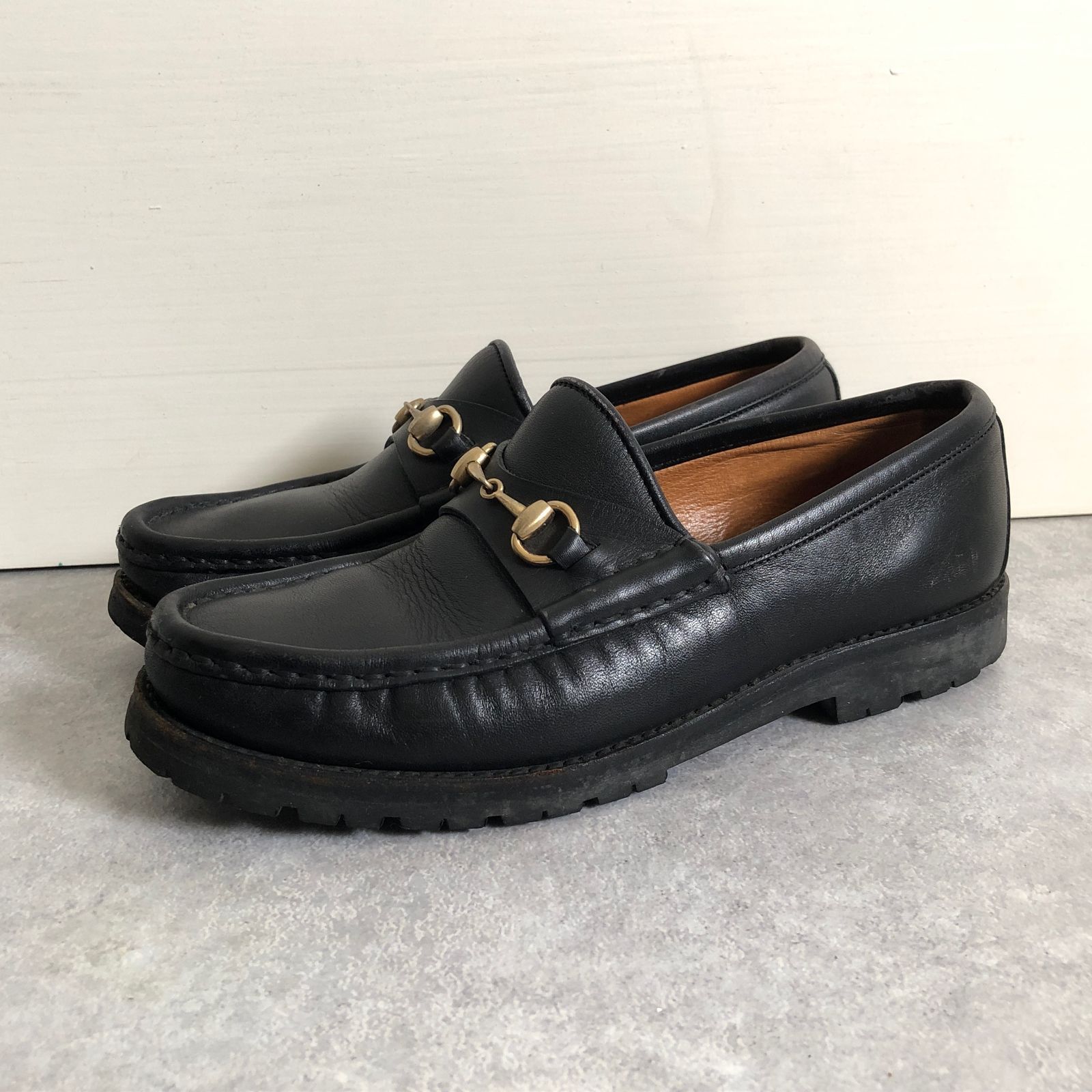 GUCCI ホースビット レザー ローファー 革靴 グッチ - メルカリ