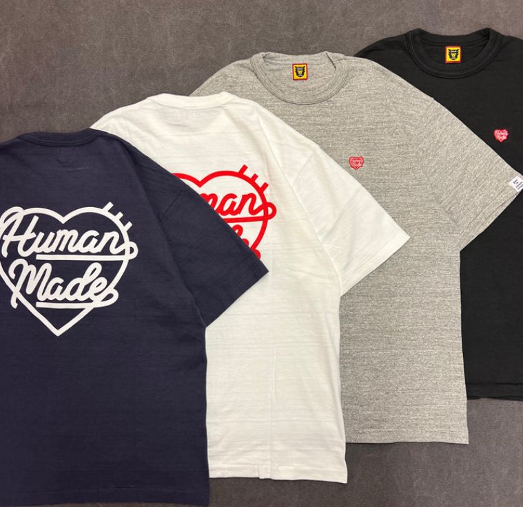 HUMAN MADE HEART BADGE T-SHIRT NAVY 3XLNAVY販売日