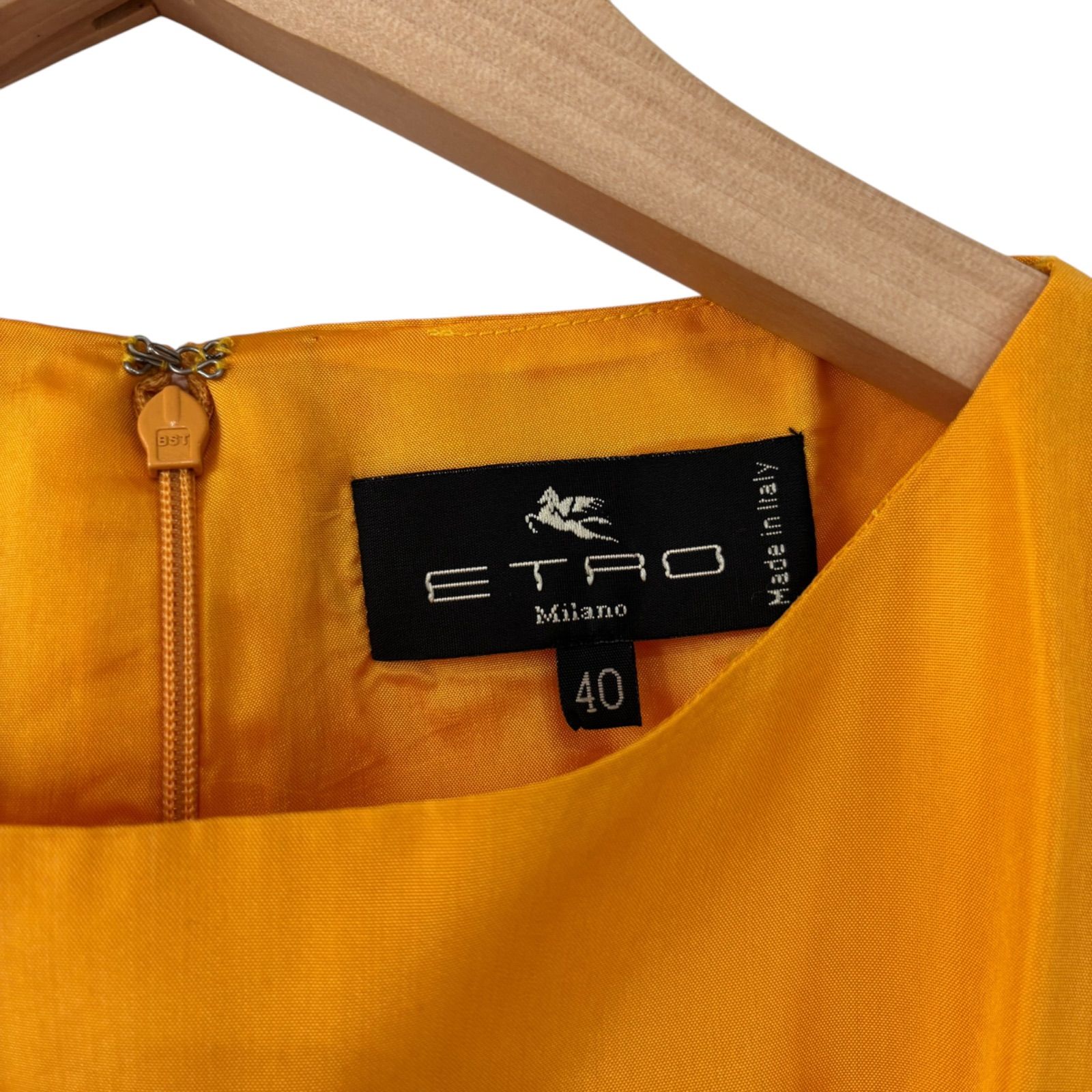 Z1334 ETRO エトロ イタリア製 シルク混 ノースリーブワンピース