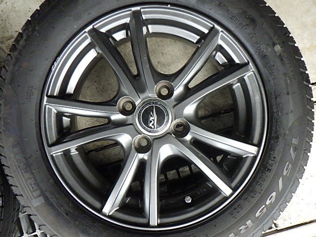 231-709 weds NIRVANA アルミホイール＆ラジアルタイヤ 175 65R14 ４本セット