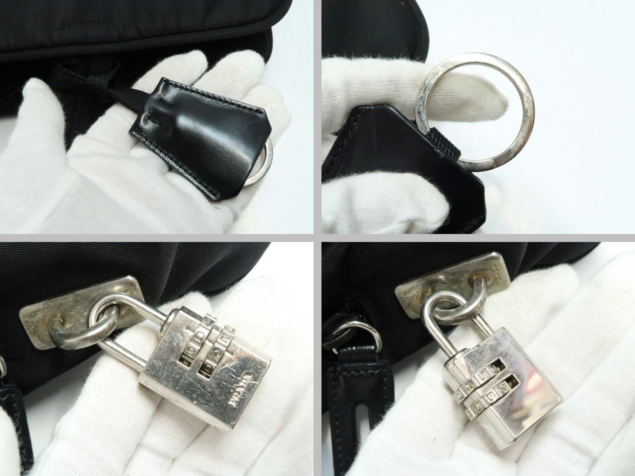 プラダ　ナイロン バッグ ポコノ　ビジネスバッグ　　18704801 Auth PRADA Pocono Nylon Business bag A4 Brief Case Black