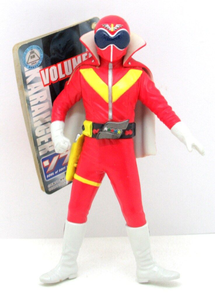 アカレンジャー　ソフビ　みかんかっぱ　YASUYUKI KOBAYASHI アカレンジャー ソフビ みかんかっぱ YASUYUKI KOBAYASHI アカ