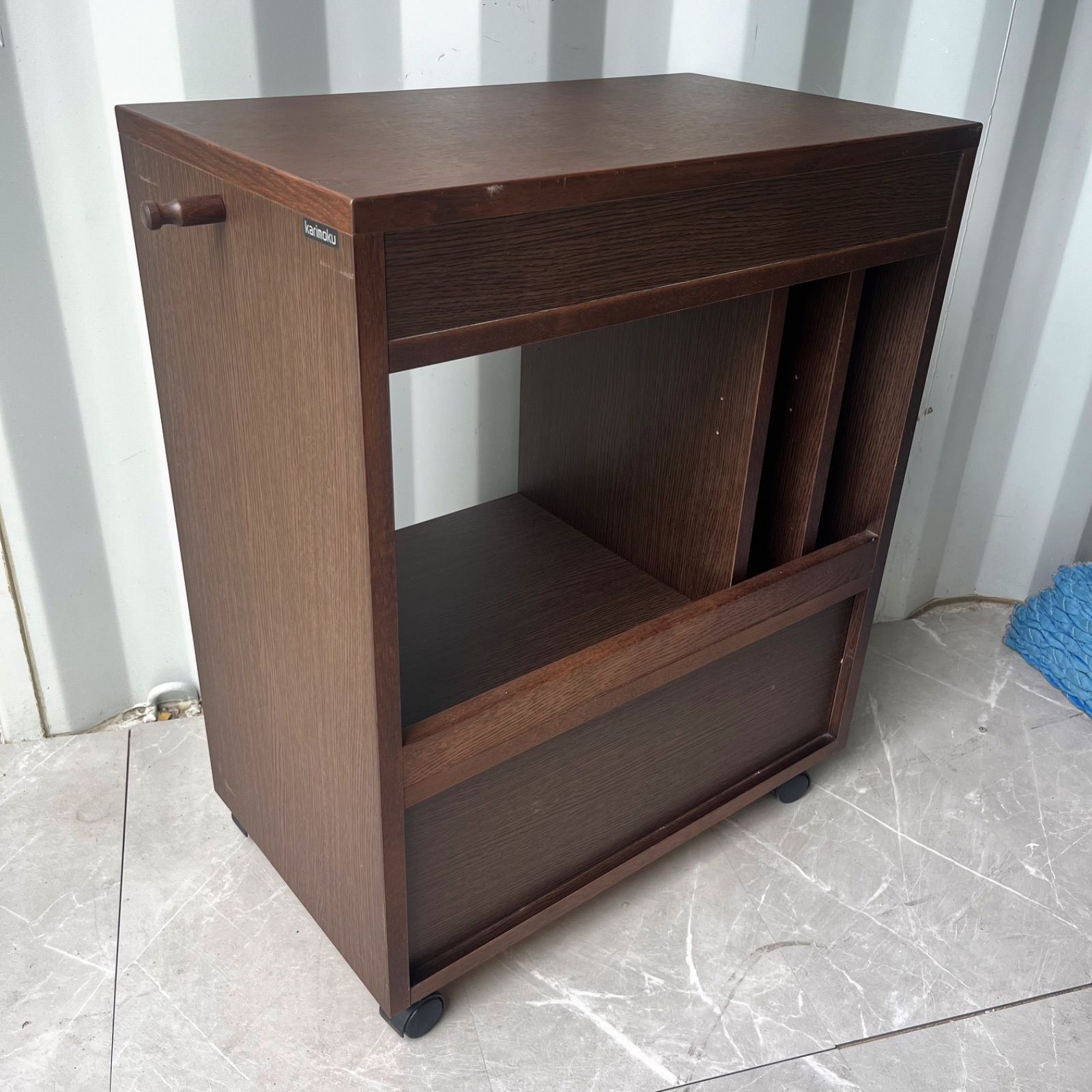 ダークブラウンマルチワゴン 学習デスクワゴン