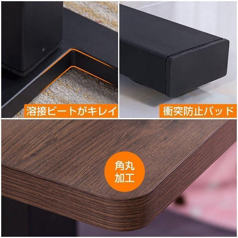 サイドテーブル 昇降式 ベッドサイドテーブル 介護テーブル 幅80cm 無 