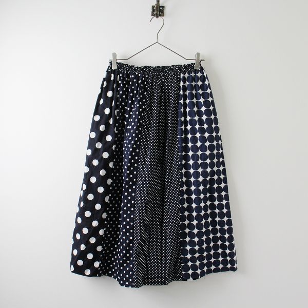 美品 MORIKAGE SHIRT モリカゲシャツ リネン丸襟フリルシャツ 美品 MORIKAGE SHIRT KYOTO モリカゲシャツキョウト ドット