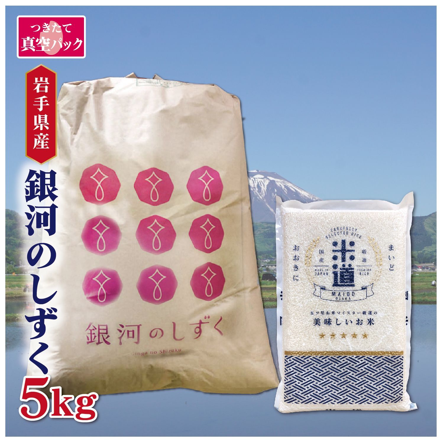 新米 【令和七年産】 岩手県産 銀河のしずく 5kg 真空パック