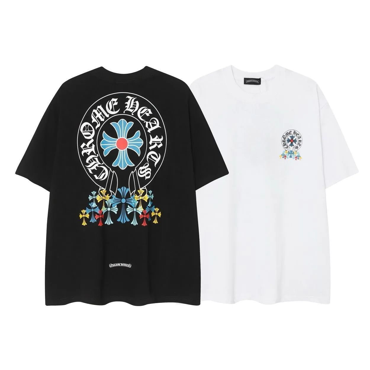 新品未使用 Chrome Hearts クロムハーツ Ｔシャツ 半袖 刺繍 ファッション トップス ホワイト ブラック 男女兼用 - メルカリ