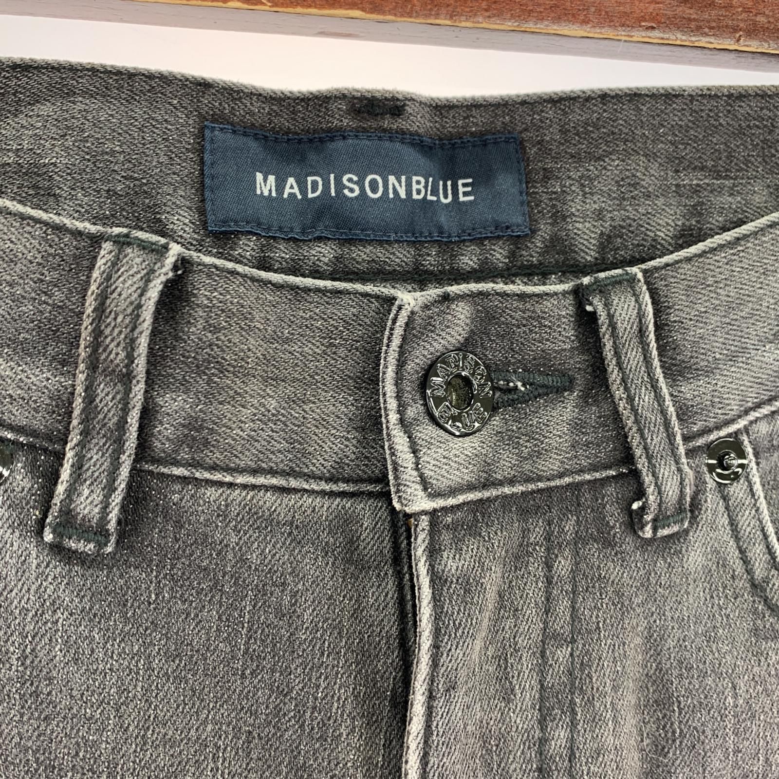 MADISONBLUE HEM CUT SLIM FLARE DENIM - メルカリ