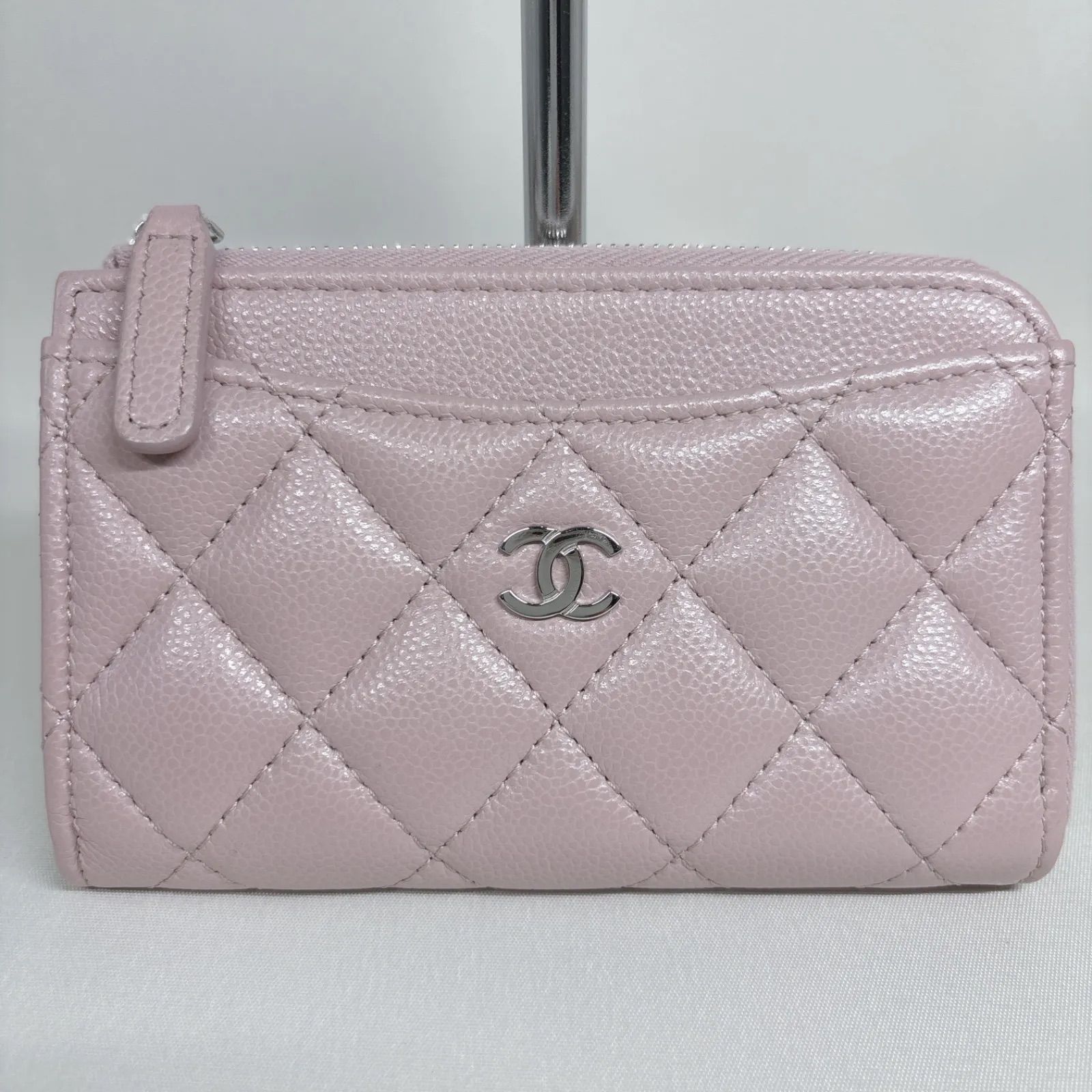 CHANEL フラグメントケース ピンクミニ財布