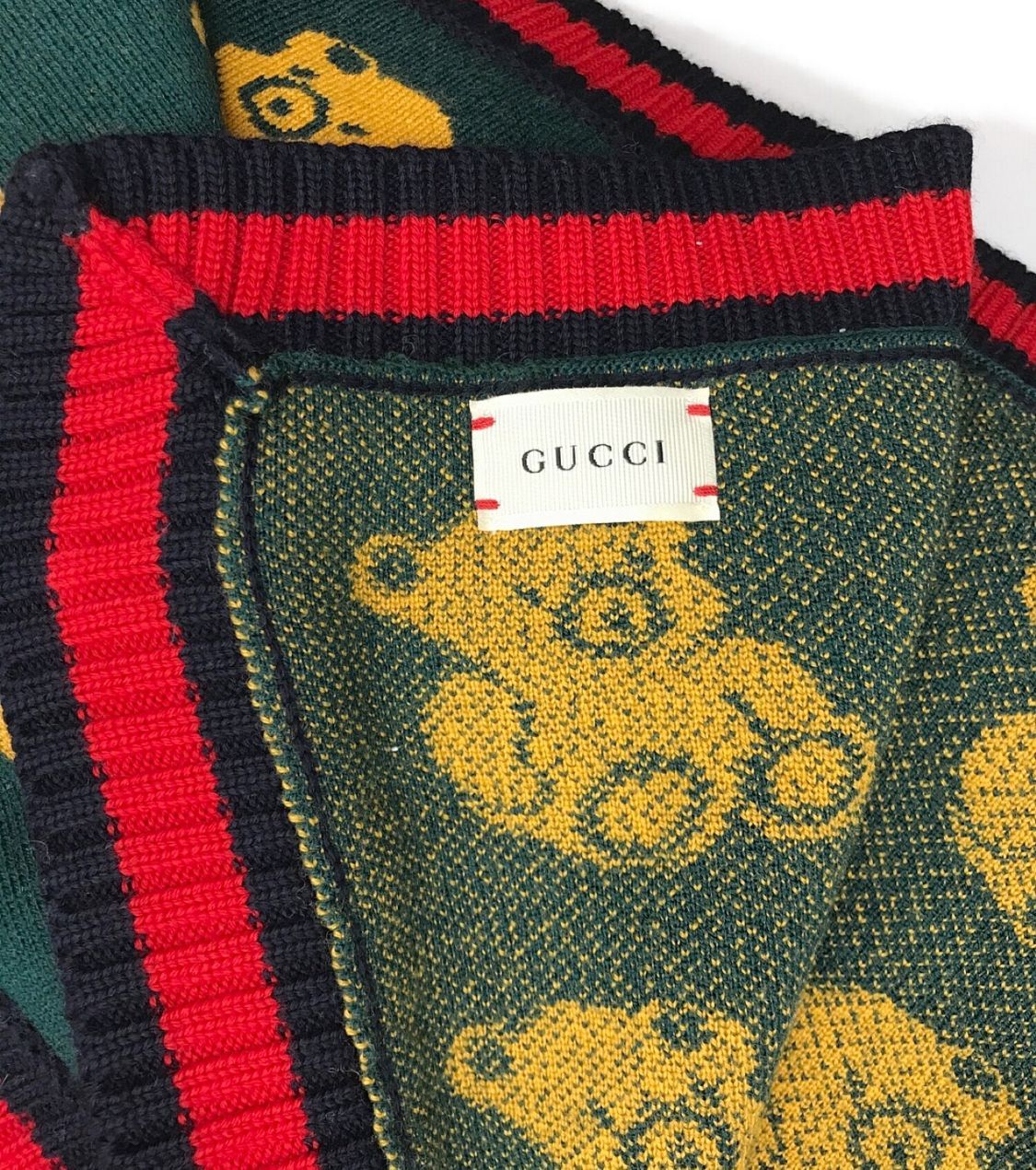 GUCCI テディベア柄ブランケット 中古・古着通販】GUCCI (グッチ) テディベア柄ブランケット
