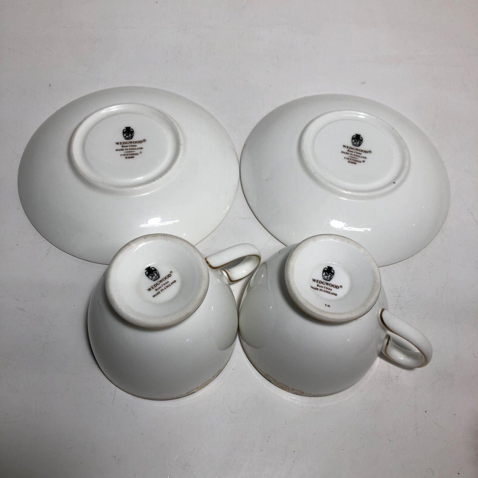 3/16更新 ウェッジウッド カップ＆ソーサー 黒壺バックスタンプ 6客セット