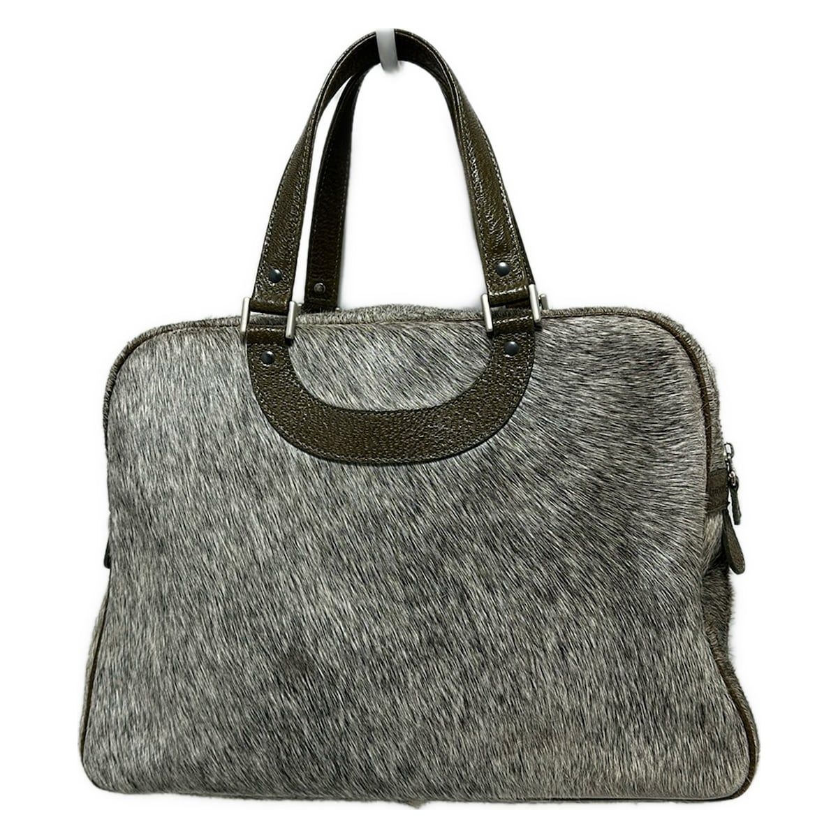 JACQUES LE CORRE(ジャックルコー) ハンドバッグ - 黒×アイボリー