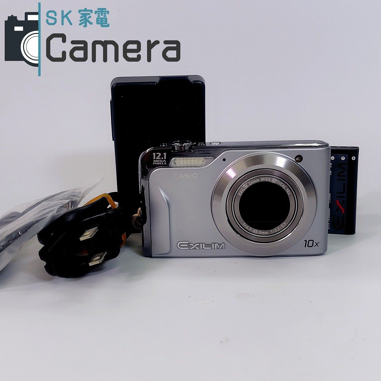 CASIO EXILIM EX-H10 CCD SHIFT STABILIZATION エクシリム 電池 充電器付 カシオ コンデジ