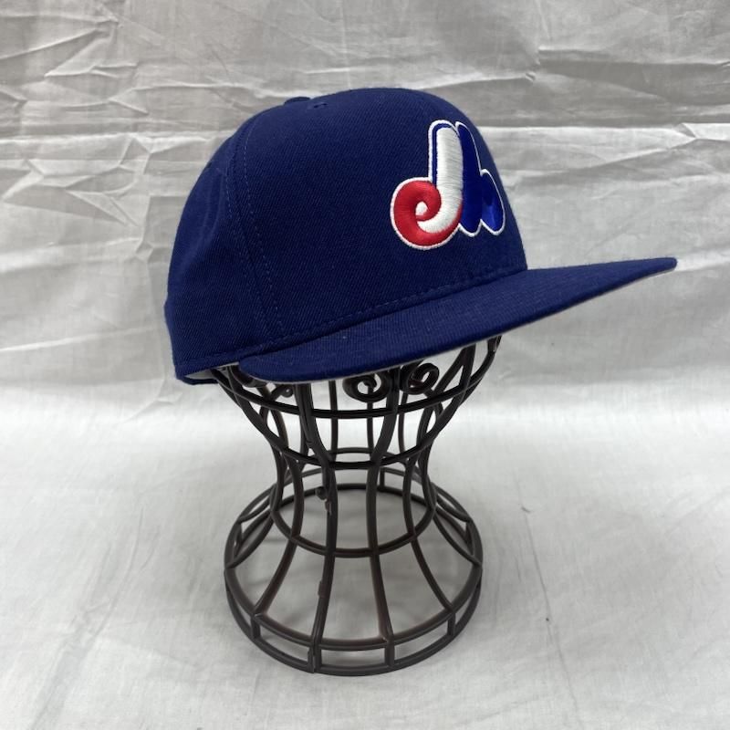 NEW ERA ニューエラ 帽子 キャップ 59fifty モントリオール エクスポズ ヴィンテージ ウール 80s～90s ブルー