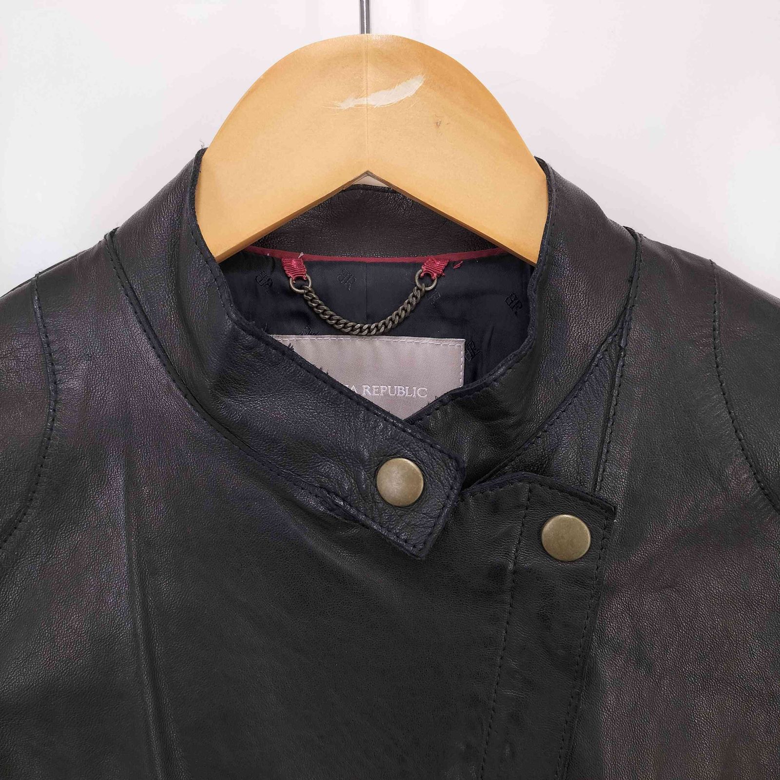 バナナリパブリック BANANA REPUBLIC 羊革 シープレザー ライダース