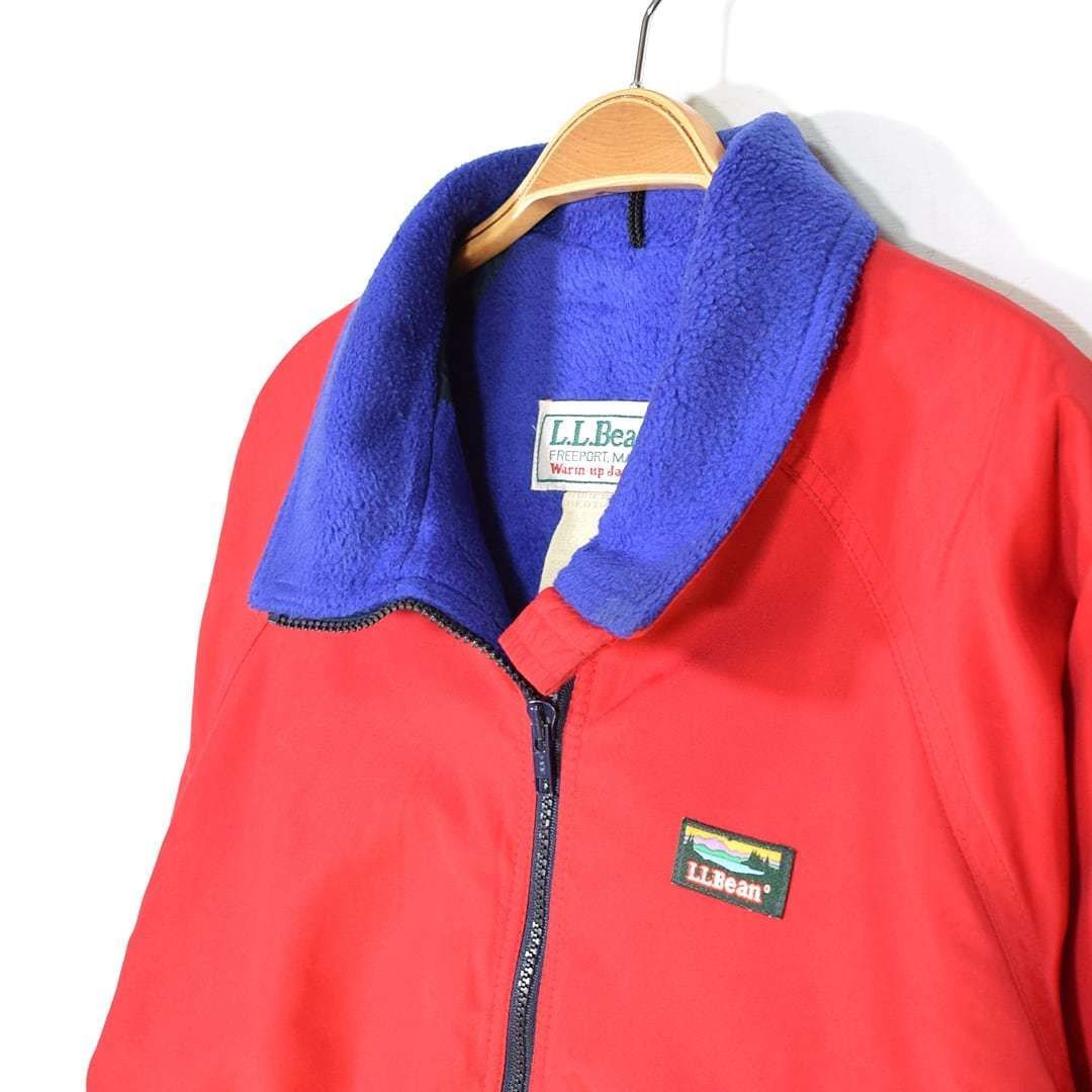 80s エルエルビーン USA製 ヴィンテージ ウォームアップジャケット 裏