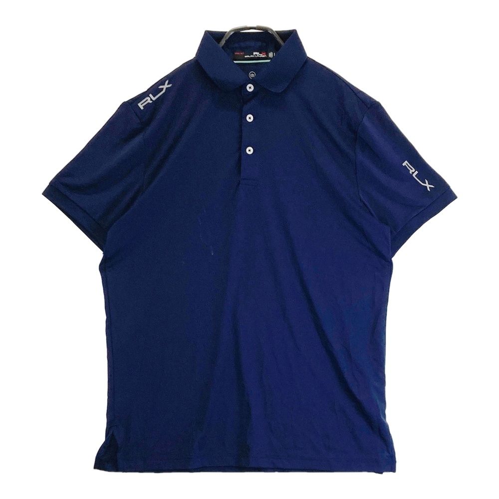 ホーンガーメント 半袖ポロシャツ ネイビー背面メンズ 48(L) ゴルフウェア ホーンガーメント 半袖ポロシャツ ネイビー背面メンズ 48(L