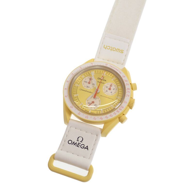 中古】【Sランク】OMEGA×SWATCH オメガ×スウォッチ ミッション トゥ ザ サン メンズ 腕時計 SO33J100 セラミック ナイロン  イエロー文字盤 【ISEYA】 - メルカリ