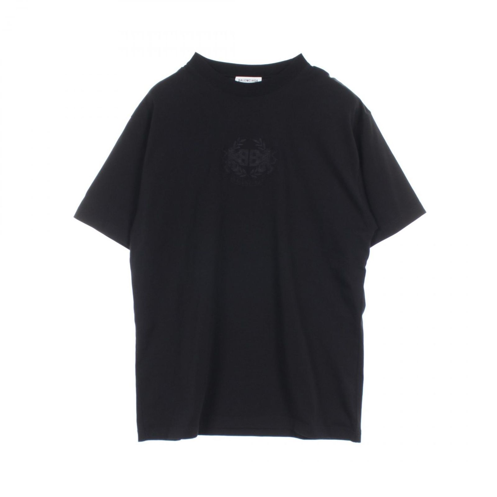 バレンシアガ BALENCIAGA カットソー LIONS LAUREL 641655 コットン Tシャツ Tシャツ|黒 ユニセックス Used A