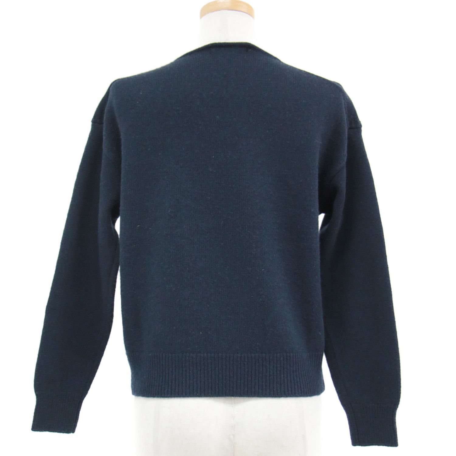 ANAYI アナイ ニット トップス ネイビー 紺 38(M) 長袖 刺繍