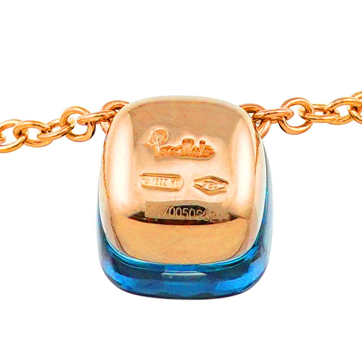 Pomellato ブルートパーズ ヌード ペンダント プチ 美品 ロンドンブルートパーズ ヌード ペンダント プチ