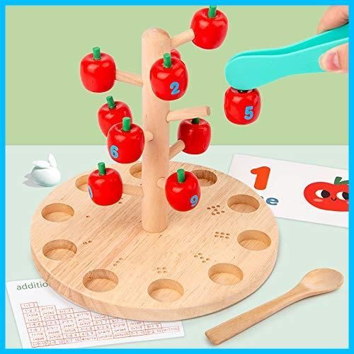 人気商品 りんごの木 知育玩具 木製パズル モンテッソーリ 日本食品安全検査輸入許可済 Revteds 3歳児以上おもちゃ