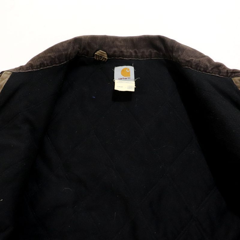 Carhartt サンタフェジャケット モスグリーン 襟ブラウン 3XL - メルカリ