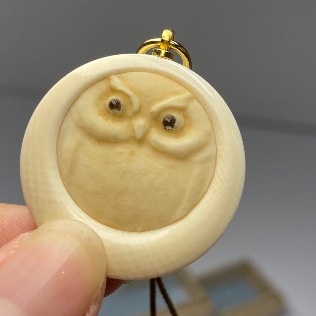  上 ふくろう ストラップ 3組 17.8 g 東金6-0219ア④ アンティーク雑貨 美術品 アンティーク コレクション