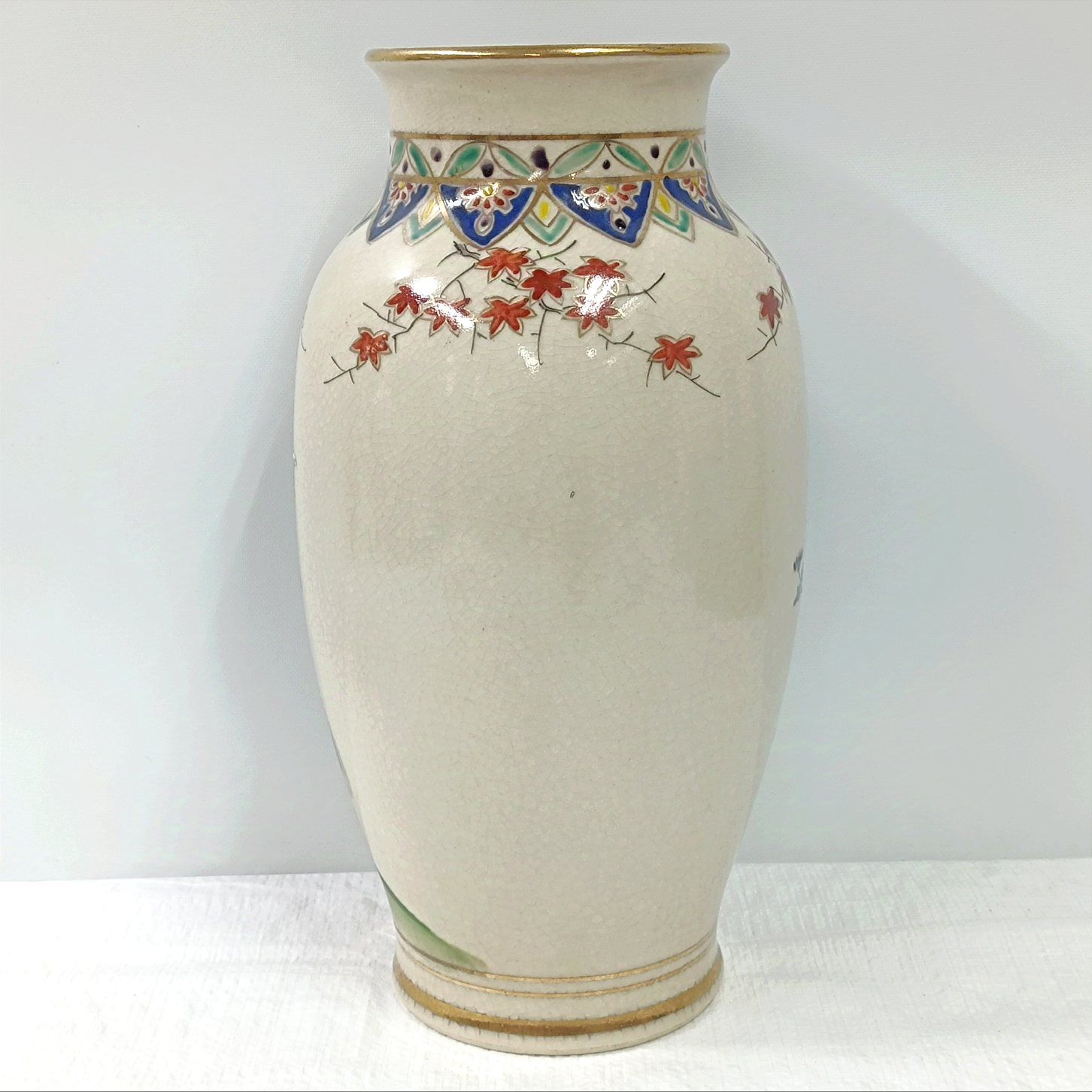 薩摩焼 銘:寿官 金彩花鳥紋花瓶 花器 飾り壺 薩摩焼 銘:寿官 金彩花鳥紋花瓶 花器 飾り壺 - メルカリ