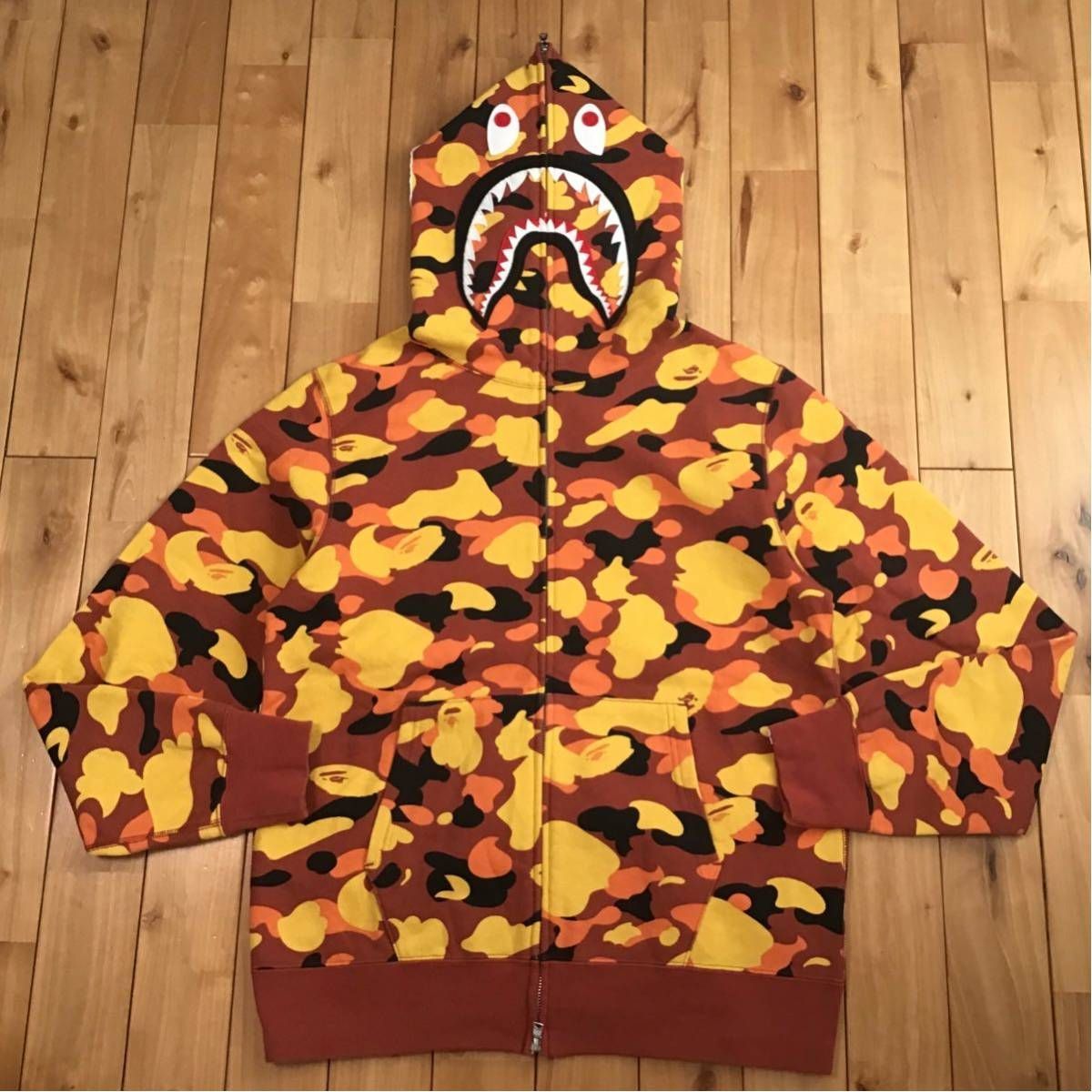 A BATHING APE ジップパーカー シャークパーカー 迷彩 XLochako0211