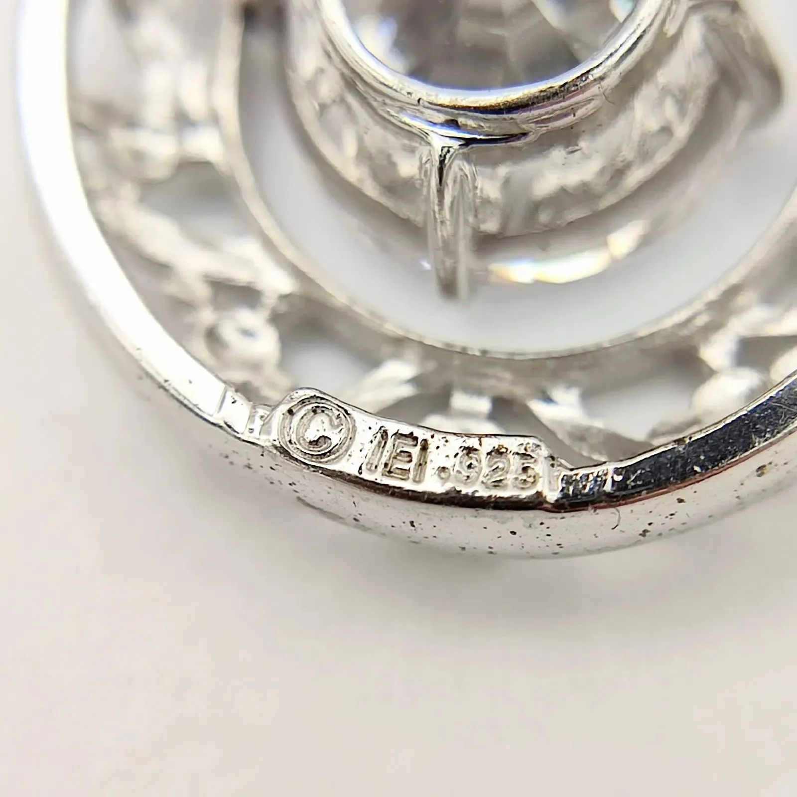 美品】キュービックジルコニアネックレストップ ペンダント サファイア 