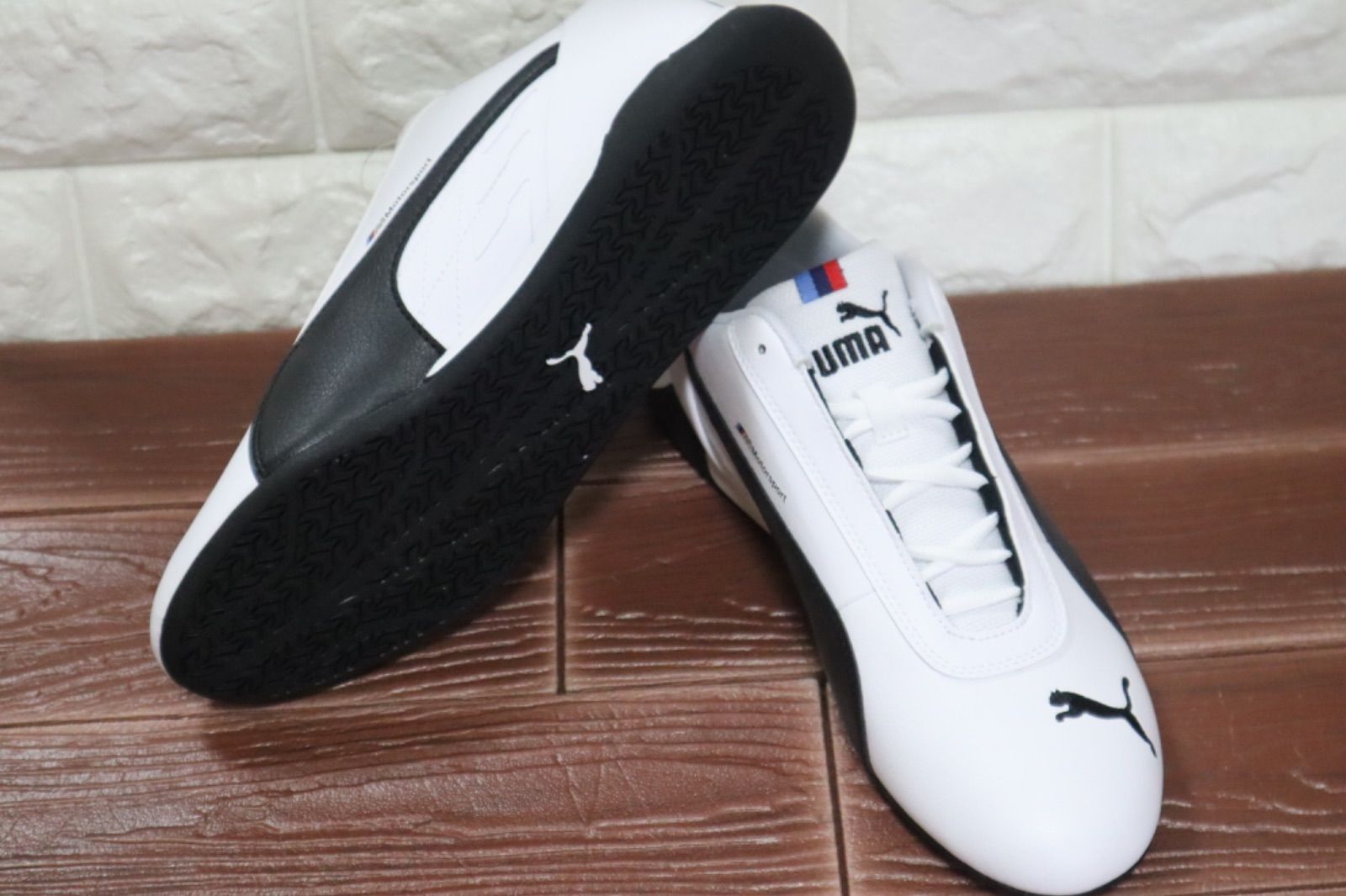 PUMA プーマ BMW MMS R-CAT メンズ ドライビングシューズ 白