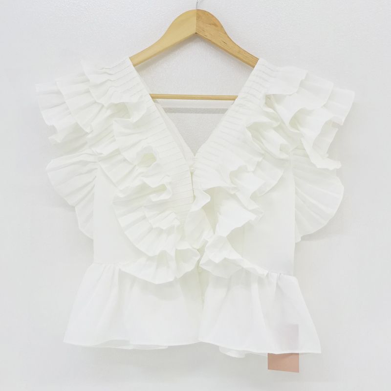 三重店】AMOMMA｜アモマ RAFFLE FRILL TOPS ラッフルフリルトップス 